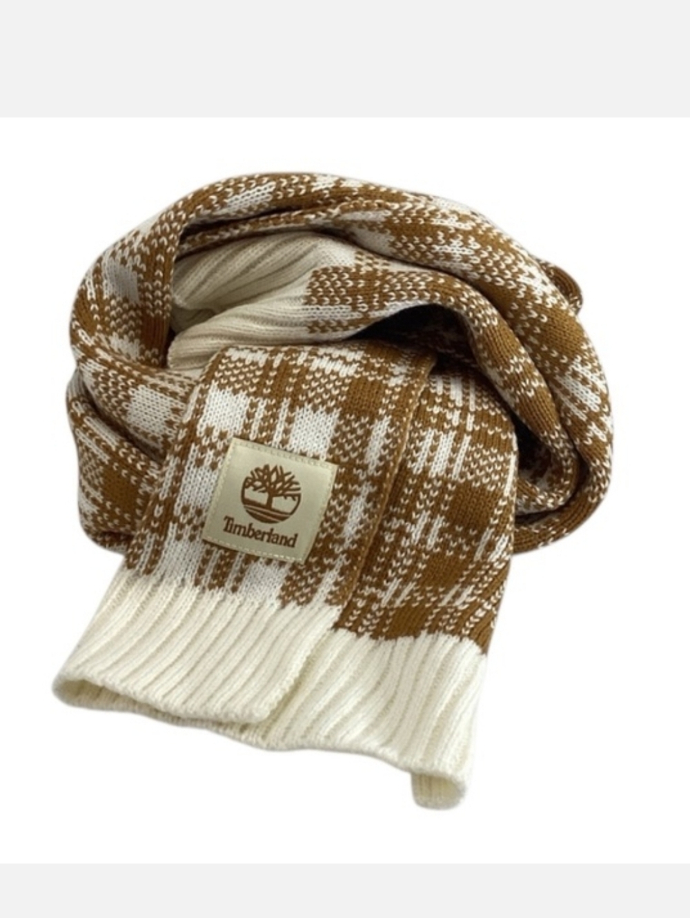 💚 Timberland Plaid Knit Scarf